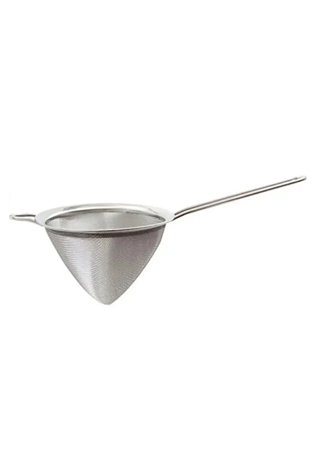 Barista Konik Kokteyl Süzgeci 8 cm – Profesyonel Paslanmaz Çelik Bar Strainer Mixology Araçları